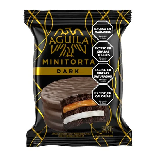 Alfajor Aguila Minitorta Dark 69 Gramos