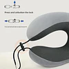 Cojin para Viaje Con Reposa Cabeza y Broche Ajustable
