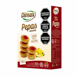 Galleta Dimax Pepas Membrillo Sin Gluten