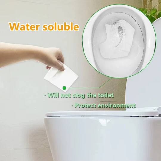 Set 10 Funda de Papel Desechable Para Asiento Inodoro