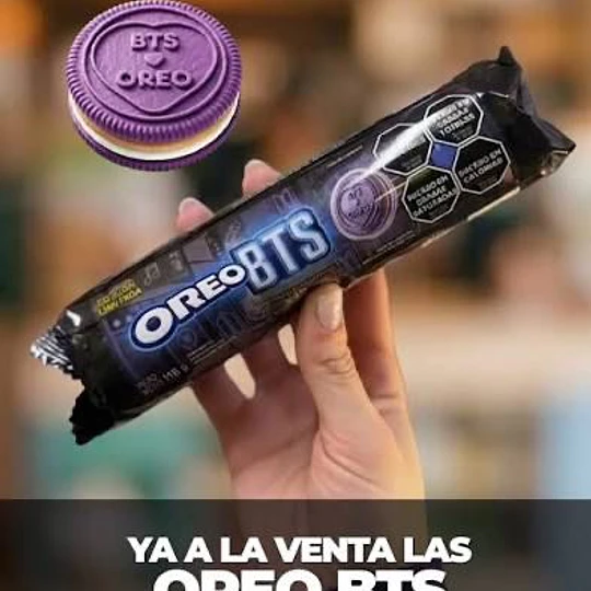 Nueva Oreo BTS Edición Limitada 118 Gramos