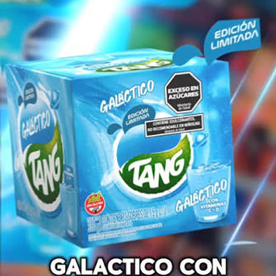 Nuevo Caja Jugo Tang Galactico Sin Gluten 20 Unidades Edición Limitada