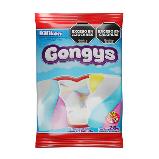 Malvavisco Gongys Trenza Sabor Vainilla 28 Gramos