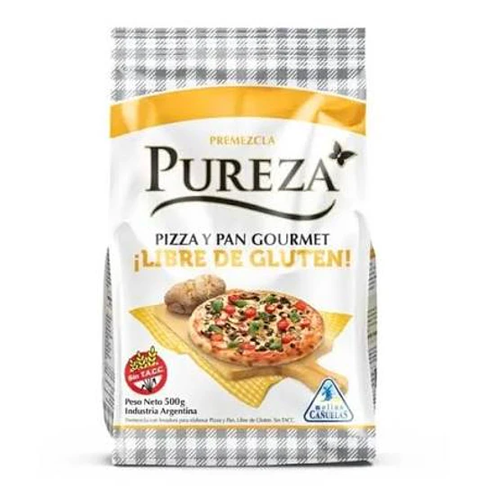 Premezcla Pureza Pizza Pan Gourmet Sin Gluten 500 Gramos