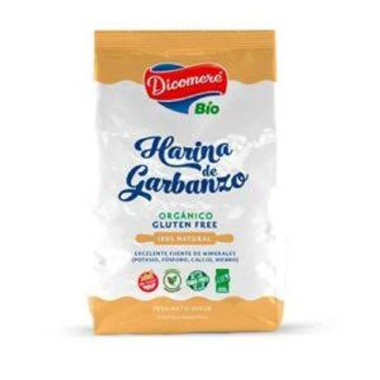 Harina de Garbanzo Orgánico Sin Gluten Dicomere 450 Gramos