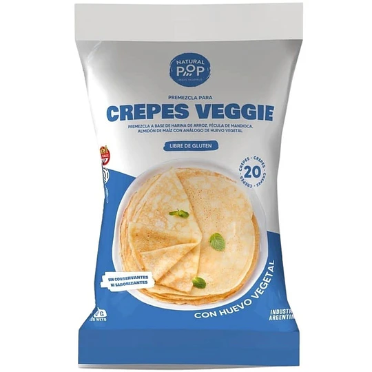 Premezcla Para Crepes Veggie Sin Gluten 210 Gramos