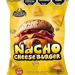 Nachos Cheese Burger Antojitos Sin Gluten 85 Gramos