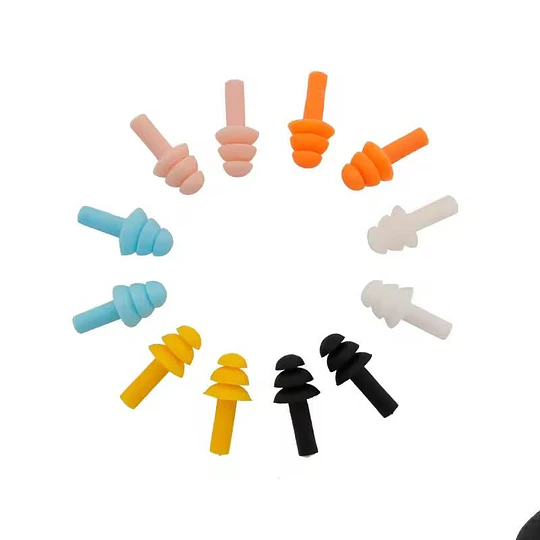 Set 6 Tapones para los Oídos para Reducir el Ruido