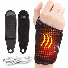 Muñequera Térmica Ajustable Aliva Dolor Usb 3 Niveles