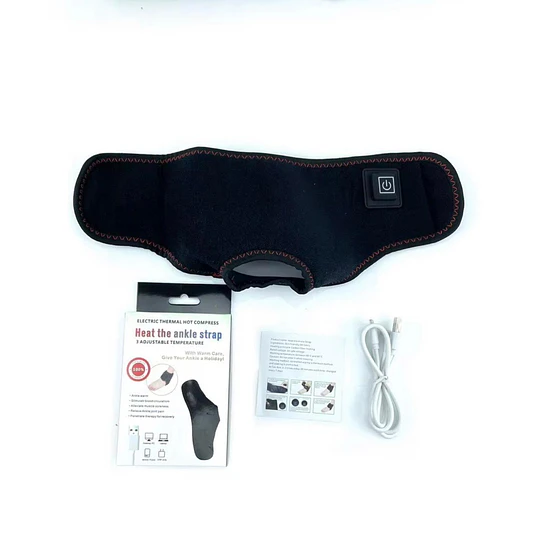 Tobillera Térmica Ajustable Aliva Dolor Usb 3 Niveles