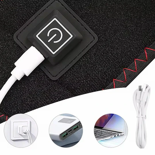 Tobillera Térmica Ajustable Aliva Dolor Usb 3 Niveles