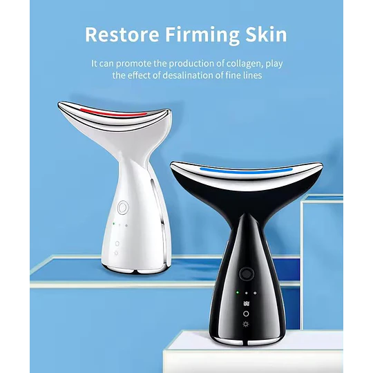 Masajeador Facial y Reductor de Papada con Terapia de Luz LED,