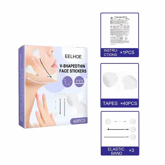 Set de 40 Parches de Lifting Facial Invisible