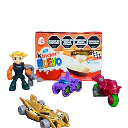 Caja 2 Huevo Kinder Edición Vehículos Sin Gluten