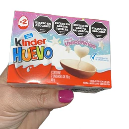 Caja 2 Huevo Kinder Edición Unicornio Sin Gluten