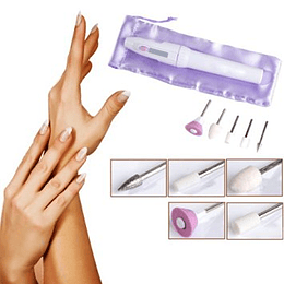 Set Manicure Pedicure Incluye 5 Puntas Cambiables 