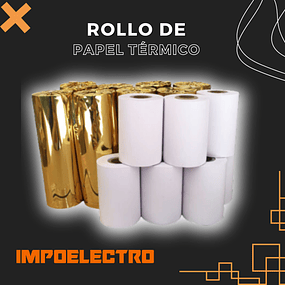 Papel térmico de 58mm x 50 mts / 100 unidades