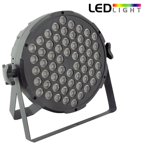 Luz Disco 60 LED, RGB, 120W, DMX. LCD, Profesional, En Caja
