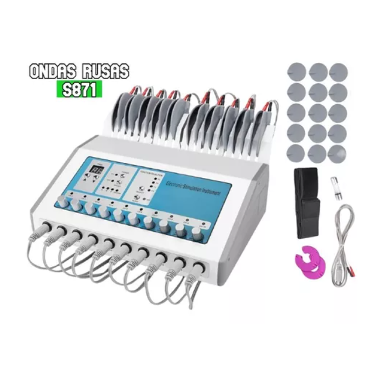 Electroestimulador Profesional Ondas Rusas, Tens, Ems