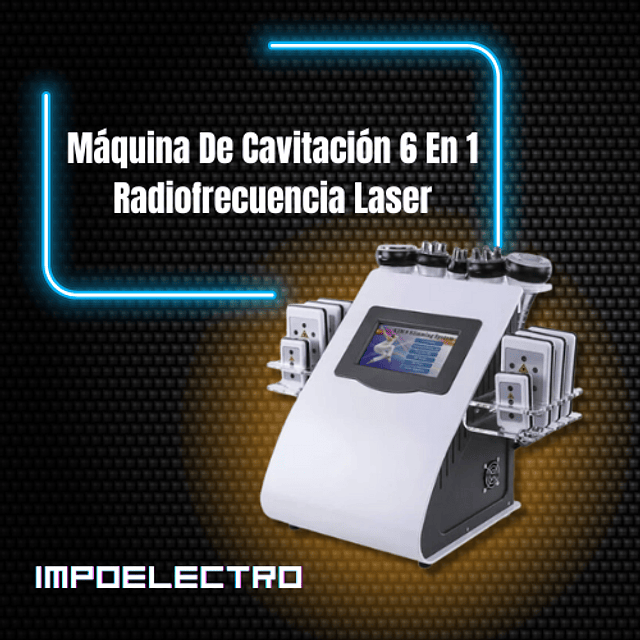 Máquina De Cavitación 6 En 1 Radiofrecuencia Laser