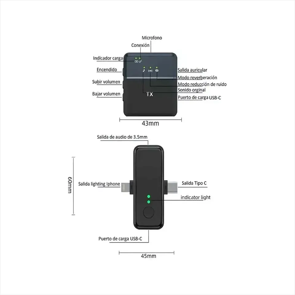 Micrófono Inalámbrico SX31 2
