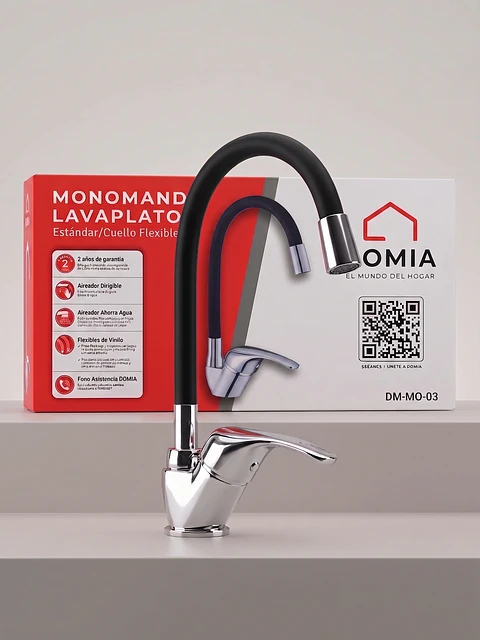Monomando Lavaplatos Cuello Flexible