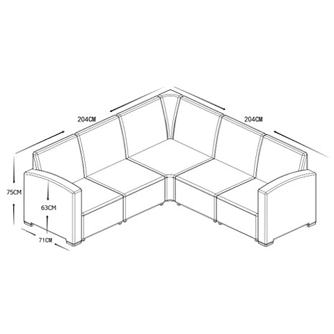 Set Muebles Terraza Roque