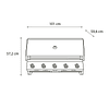 Parrilla a Gas Easyfit 5 Quemadores Top Grill