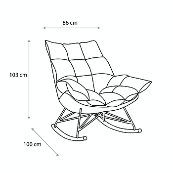 Silla Mecedora Cotton