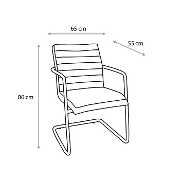 Silla Contemporánea Cuero Café Oscuro