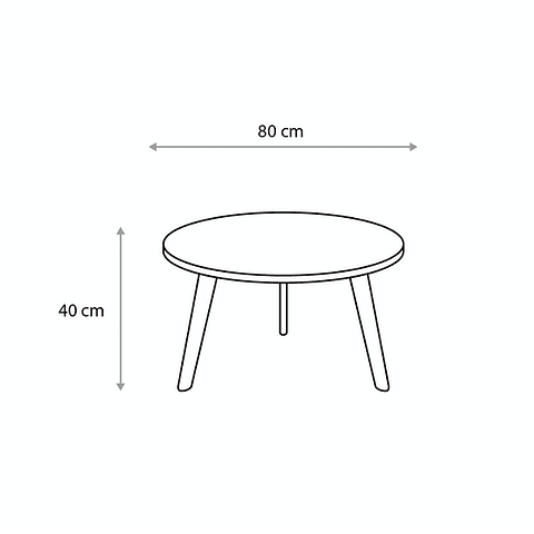 Mesa de Centro Madera Ash