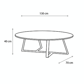 Mesa de Centro Mármol Carrara