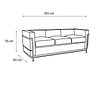 Sofá Cuero Le Corbusier LC2 3 Cuerpos