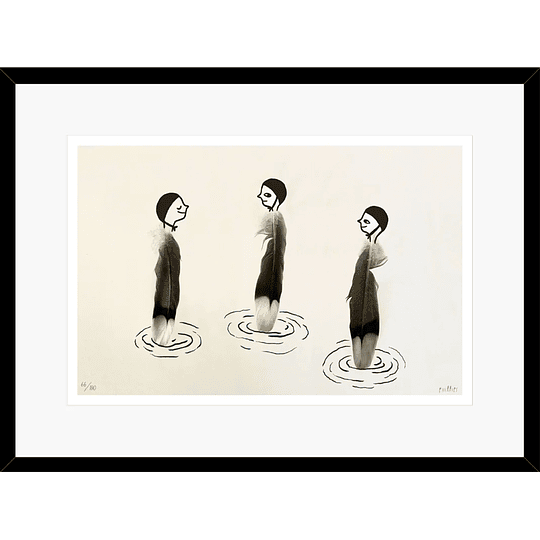 Las Bañistas - (26 x 33 cm) Artista: Amparo Phillips