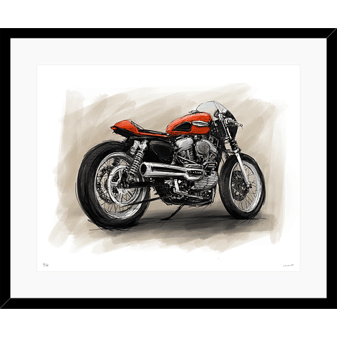 Naked Babes Harley - (73 x 88 cm) Artista: Enrique Napp