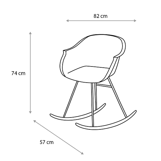 Silla Gout Balancín Black