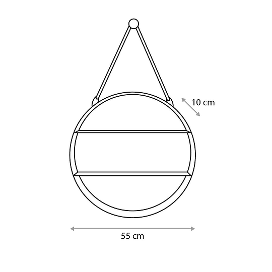 Repisa Circular Colgante Layla