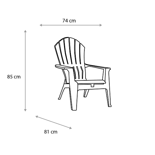 Silla Adirondack de Terraza