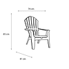 Silla Adirondack de Terraza