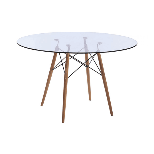 Mesa de Centro de Vidrio Eames 120cm