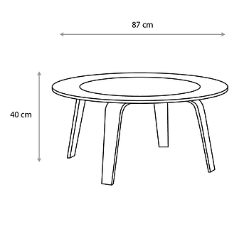 Mesa Centro Eames CTW 