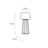 Lámpara de Mesa Cuadrípode de Madera