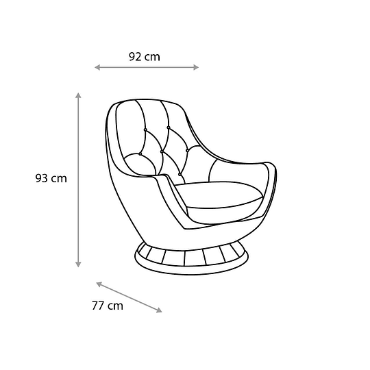 Sitial Cuero Confort Negro