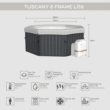 Hot Tub Tuscany Lite 6 Frame