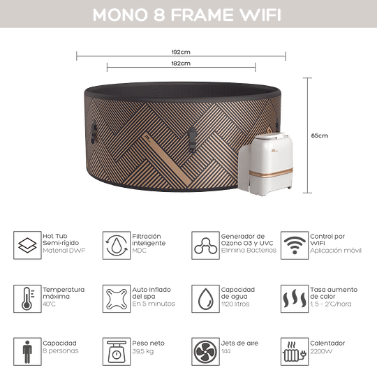 Hot Tub Mono 8 Frame Wifi