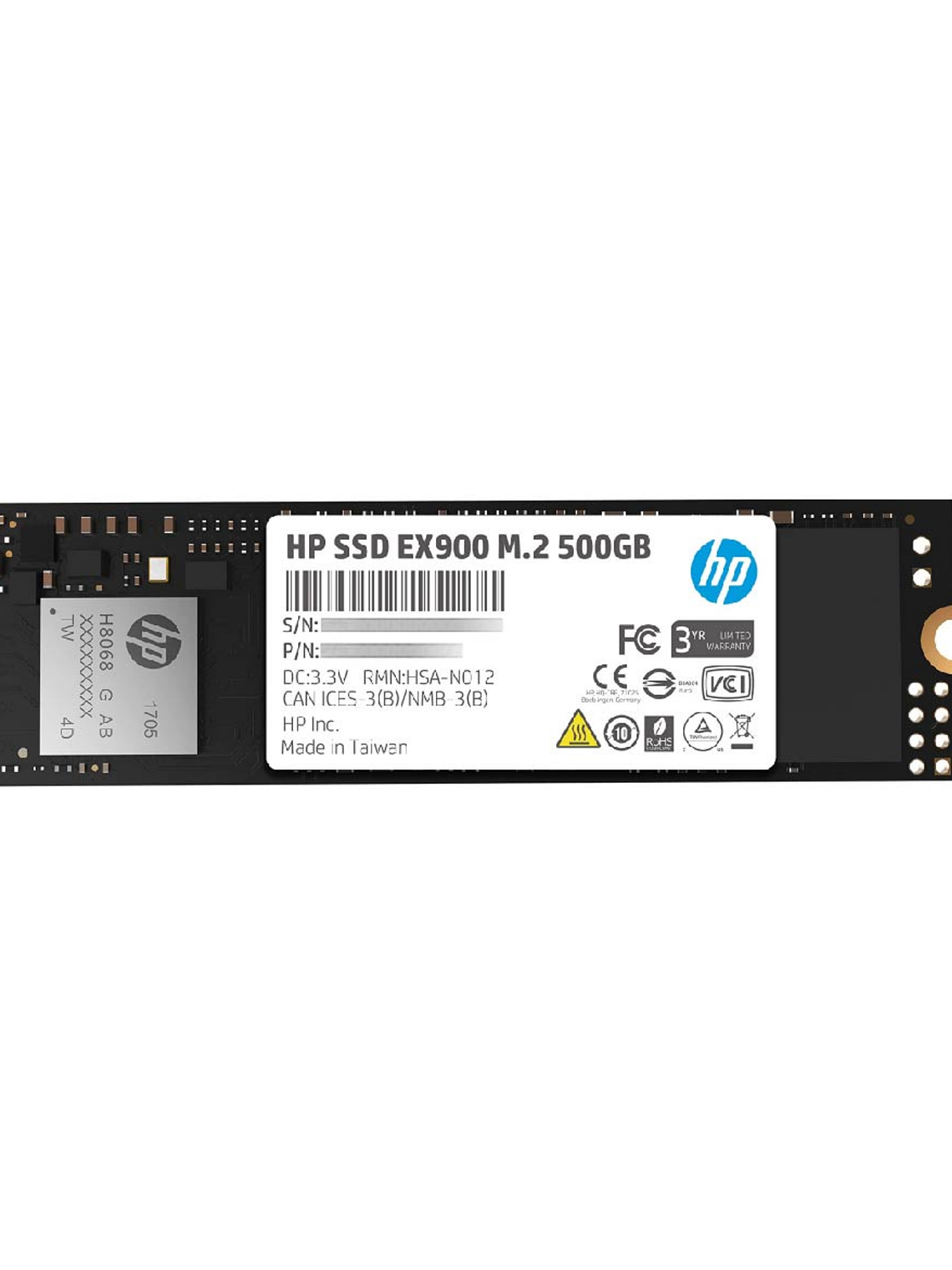  SSD M.2 NVMe PCIe Gen3 x4 EX900-500GB - HP 1