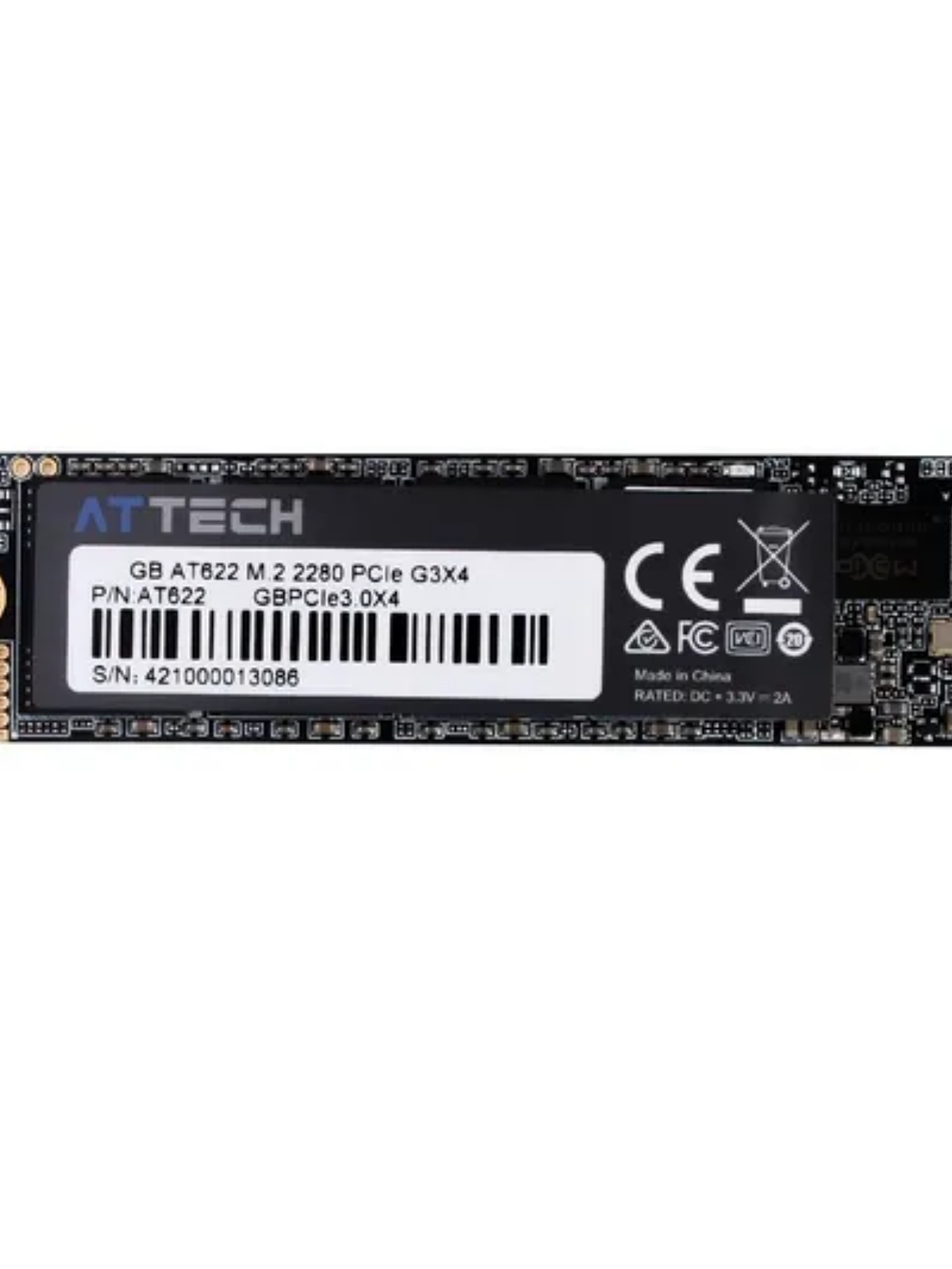 SSD M.2 NVMe PCIe Gen3 x4 AT622-512GB - 3300MBs - ATTECH 1