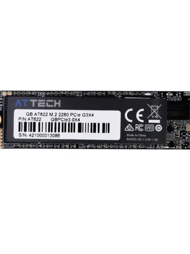 SSD M.2 NVMe PCIe Gen3 x4 AT622-512GB - 3300MBs - ATTECH 1