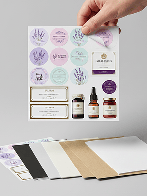 Etiquetas Adhesivas Premium en Pliego (Troqueladas)