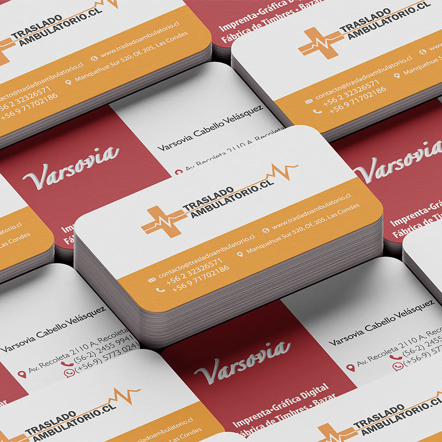 Tarjeta Presentación clásica con despunte